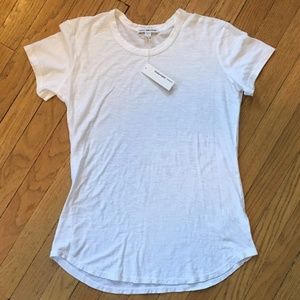 James Perse T-Shirt Tee Crew 2 Medium White NWT